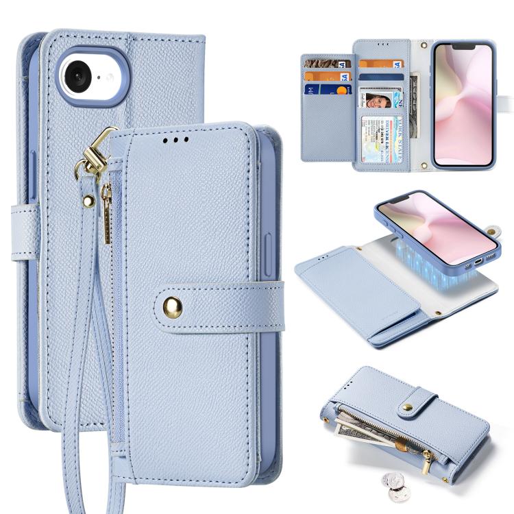 E-shop DUX LAWA Ochranný kryt a peňaženkové puzdro 2v1 Apple iPhone 16e / iPhone 17e modré