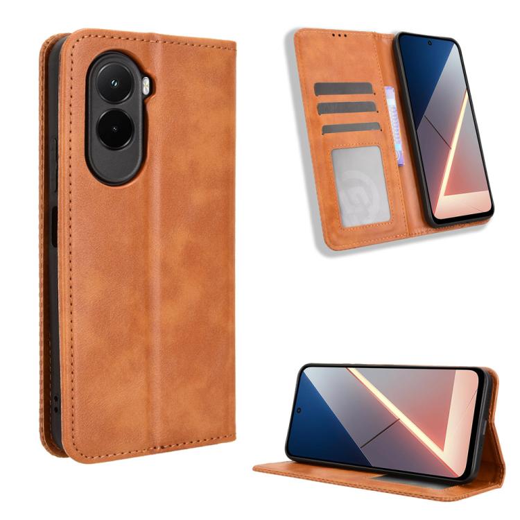 E-shop BUSINESS Peňaženkový kryt pre Xiaomi Poco M7 hnedý