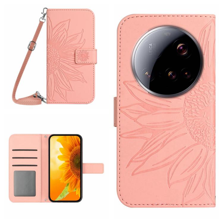 E-shop ART SUNFLOWER Peňaženkový obal so šnúrkou pre Xiaomi 15 Ultra ružový