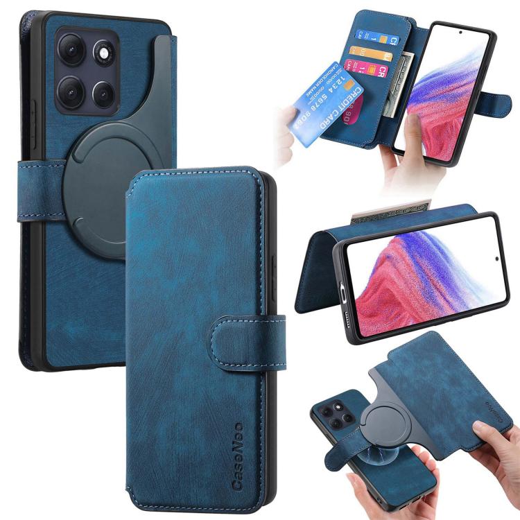 E-shop CASENEO Peňaženkové puzdro pre Motorola Moto G86 Power 5G modré