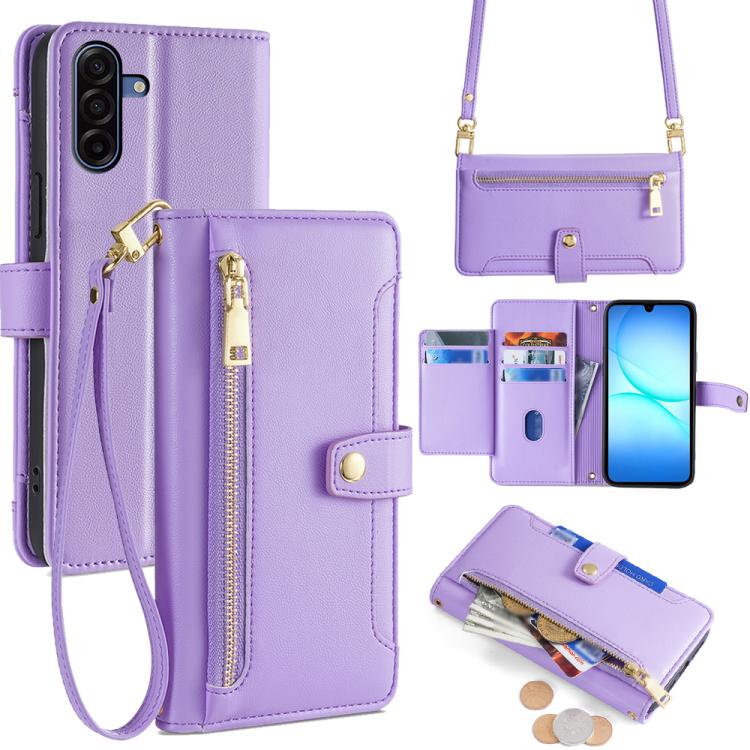 E-shop PASTEL Peňaženkové puzdro pre Samsung Galaxy A17 / A17 5G fialové