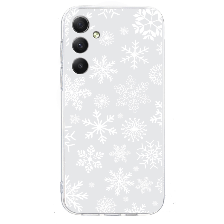 E-shop ART CHRISTMAS Ochranný kryt pre Samsung Galaxy A16 / A16 5G SNOWFLAKES