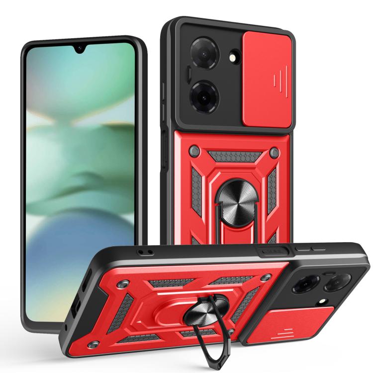 E-shop RING CAMERA Kryt s držiakom pre Xiaomi Redmi A5 červený