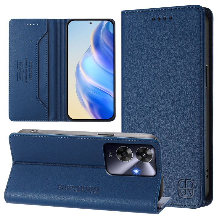E-shop RINA Zaklápacie puzdro pre Realme Note 60 tmavomodré
