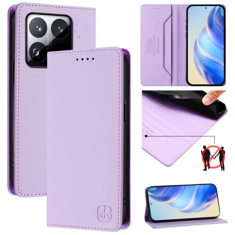 E-shop RINA Zaklápacie puzdro pre Xiaomi 15T svetlofialové
