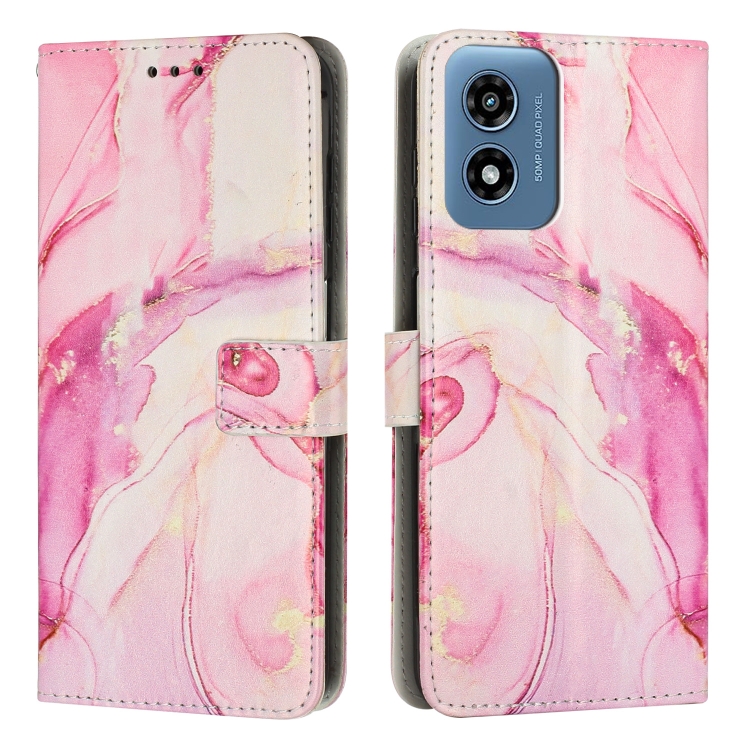 E-shop ART MARBLE Peňaženkový kryt pre Motorola Moto G04 / G24 / G24 Power ROSE GOLD