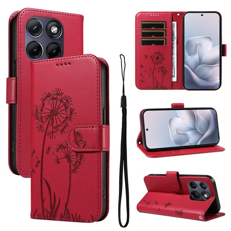 E-shop ART DANDELION Peňaženkové puzdro pre Motorola Edge 70 Fusion červené