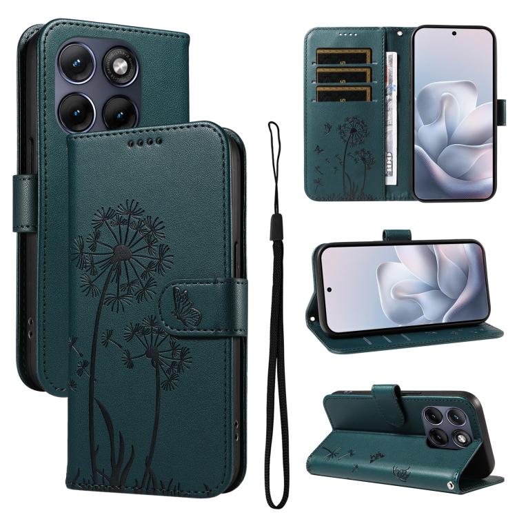 E-shop ART DANDELION Peňaženkové puzdro pre Motorola Edge 70 Fusion tmavozelené