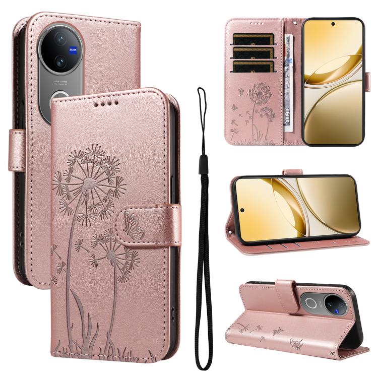 E-shop ART DANDELION Peňaženkové puzdro pre Vivo V50 5G ružové
