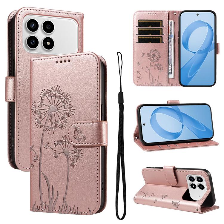 E-shop ART DANDELION Peňaženkové puzdro pre POCO F8 Pro ružové