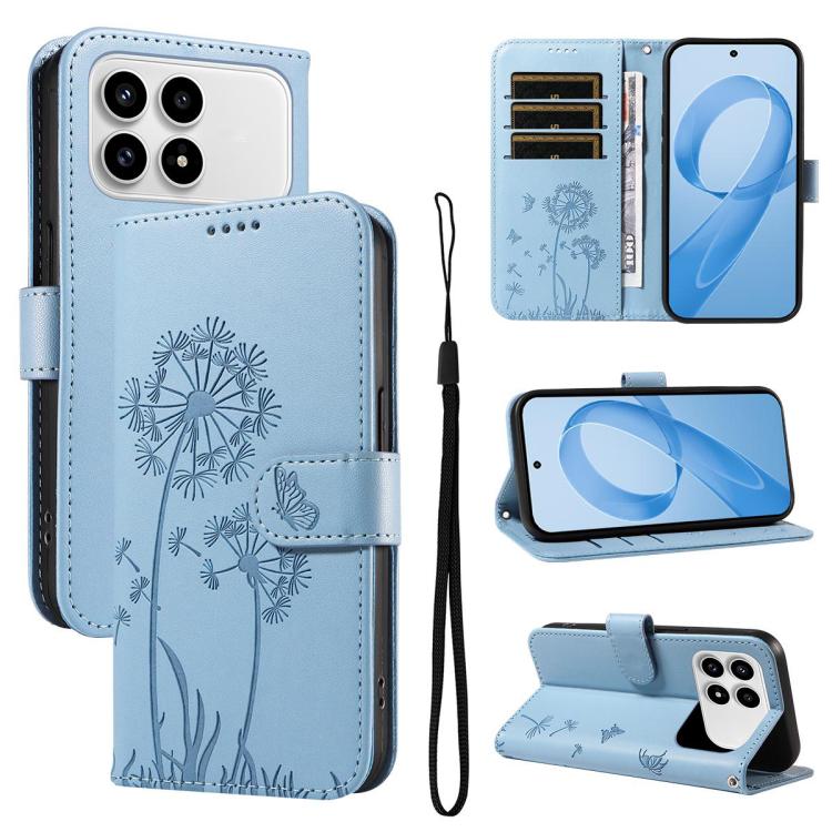 E-shop ART DANDELION Peňaženkové puzdro pre POCO F8 Pro svetlomodré