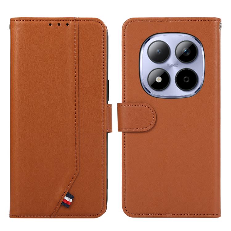 E-shop ABEEL DELICATE Peňaženkový obal Xiaomi Redmi Note 15 Pro 5G hnedý