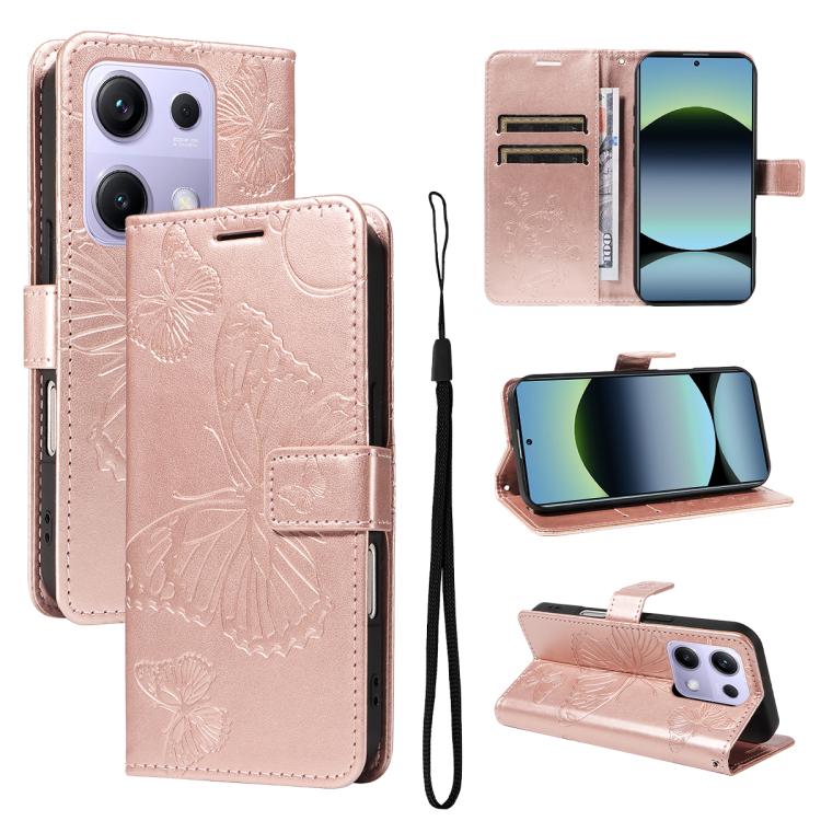 E-shop ART BUTTERFLY Peňaženkový obal pre Xiaomi Redmi Note 14S ružový