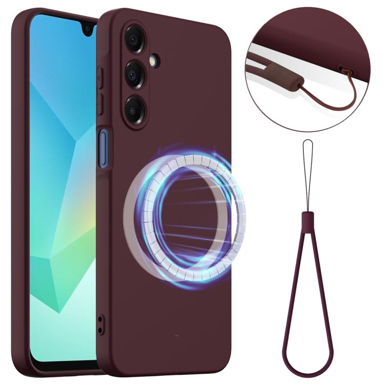 E-shop RUBBER MAGSAFE Silikónový kryt pre Samsung Galaxy A17 / A17 5G PLUM COLOR