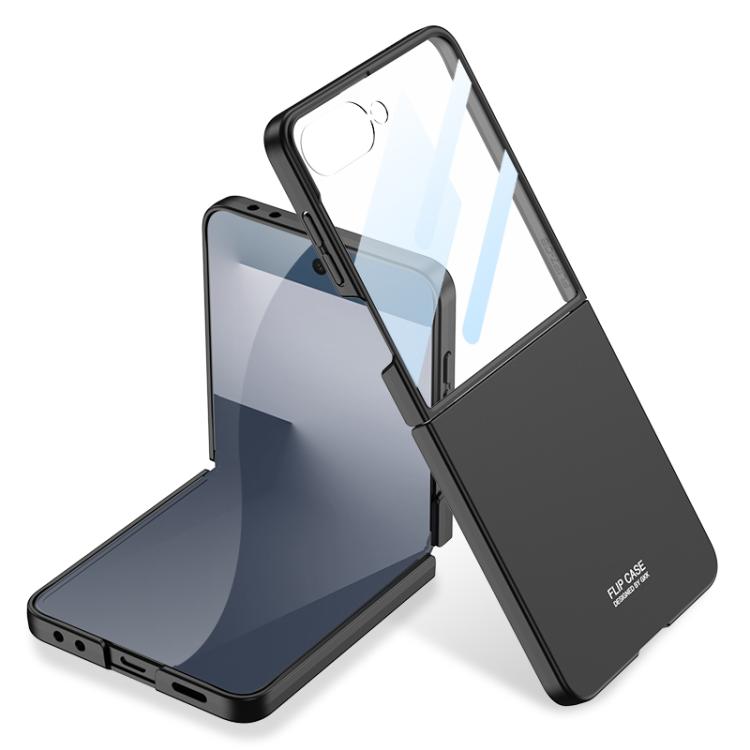 E-shop GKK Plastový kryt so sklom pre vonkajší displej Samsung Galaxy Z Flip7 5G čierny