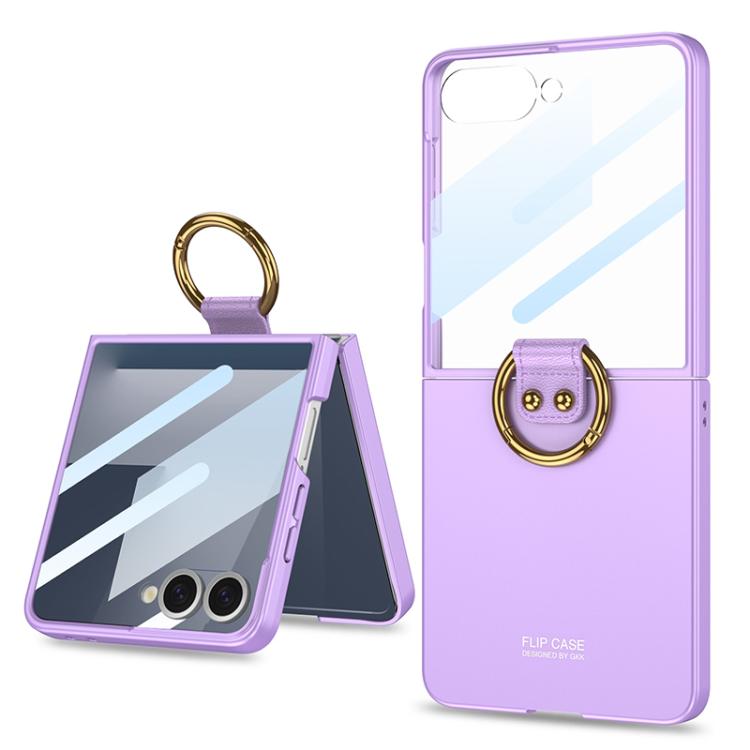 E-shop GKK CIRCLE Ochranný obal s držiakom pre Samsung Galaxy Z Flip7 5G fialový