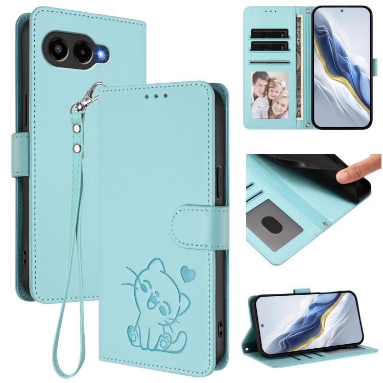 E-shop ART CAT Peňaženkový obal s remienkom pre T Phone 3 mentolový
