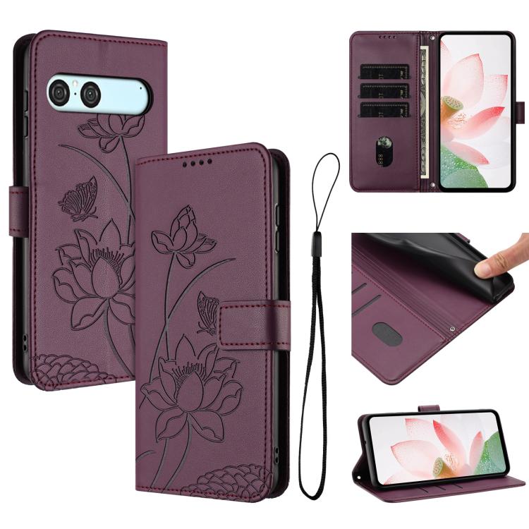 E-shop ART LOTUS Peňaženkové puzdro pre Sony Xperia 10 VII bordové