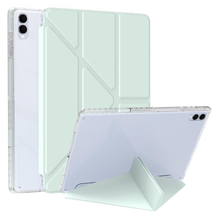 E-shop CRYSTAL Zaklápací obal pre Samsung Galaxy Tab S11 Ultra svetlozelený
