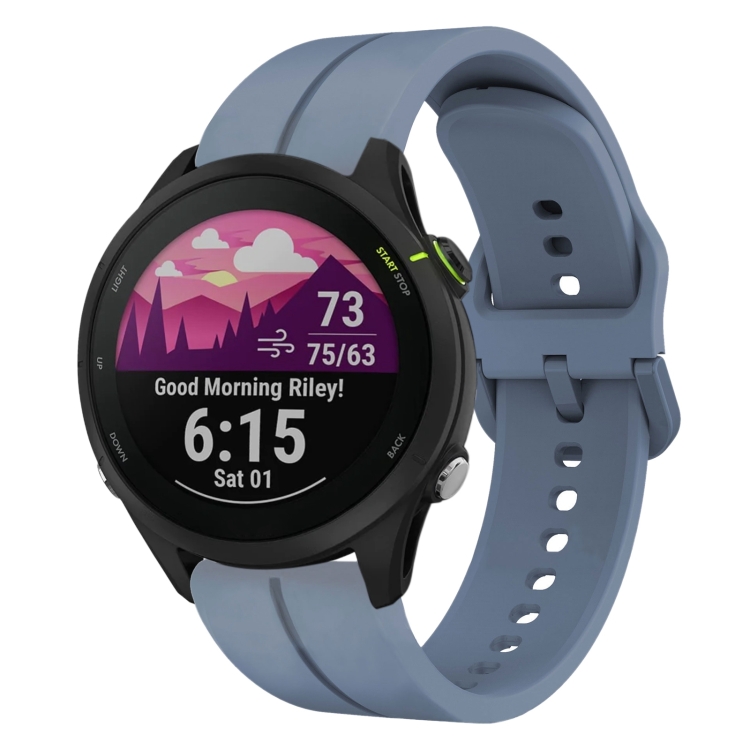E-shop SILICONE Vymeniteľný remienok pre Garmin Forerunner 255 Music modrý