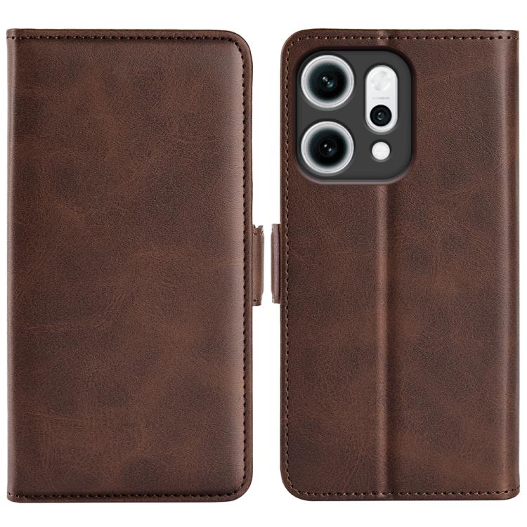 E-shop SIDE Peňaženkové puzdro pre Oppo Reno14 5G tmavohnedé