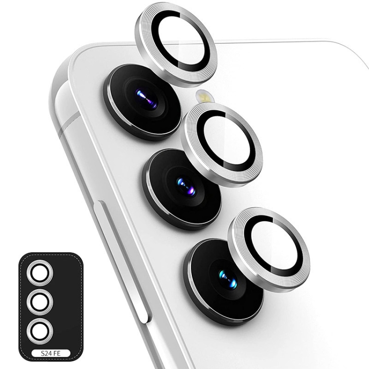 E-shop ENKAY ALU Sklo pre fotoaparát Samsung Galaxy S24 FE 5G SILVER