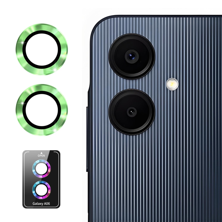 E-shop ENKAY ALU Sklo pre fotoaparát Samsung Galaxy A06 GREEN