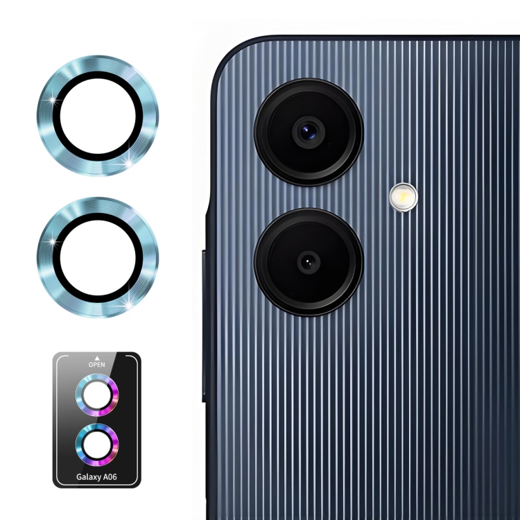 E-shop ENKAY ALU Sklo pre fotoaparát Samsung Galaxy A06 BLUE