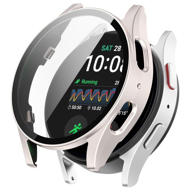 E-shop PC FULL COVER Plastový kryt so sklom pre Samsung Galaxy Watch 7 40mm STARLIGHT