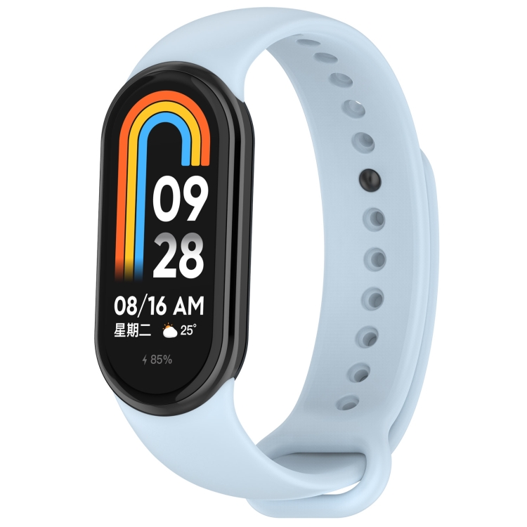 E-shop SILICONE Vymeniteľný remienok pre Xiaomi Smart Band 9 svetlomodrý