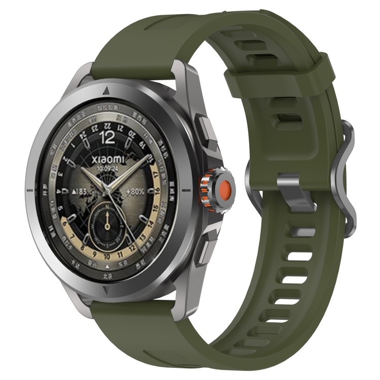 E-shop SILICONE Vymeniteľný remienok pre Xiaomi Watch S4 Sport tmavozelený