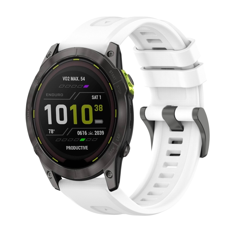 E-shop SILICONE Vymeniteľný remienok pre Garmin Enduro 3 biely