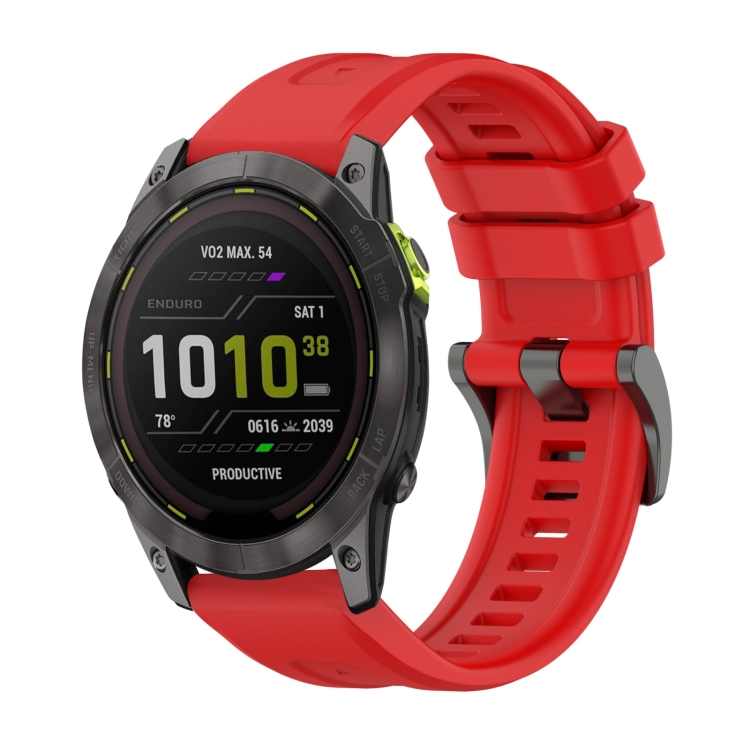 E-shop SILICONE Vymeniteľný remienok pre Garmin Enduro 3 červený