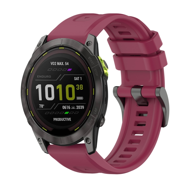 E-shop SILICONE Vymeniteľný remienok pre Garmin Enduro 3 bordový