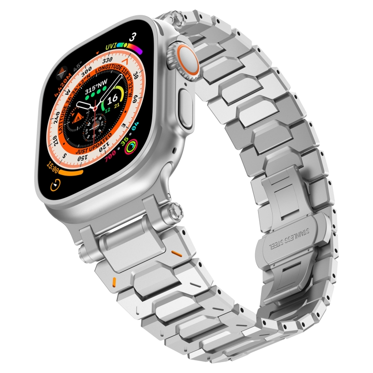 E-shop PATHFINDER Kovový remienok pre Apple Watch 10 / 11 46mm strieborný