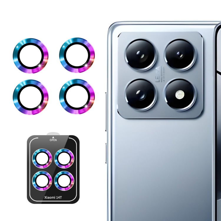 E-shop ENKAY ALU Sklo pre fotoaparát Xiaomi 14T COLORFUL