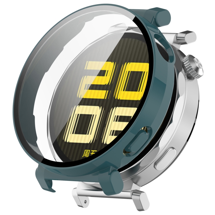 E-shop PC FULL COVER Plastový kryt so sklom pre Huawei Watch GT 5 Pro 42mm zelený