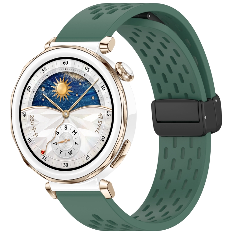E-shop AIRY Silikónový remienok pre Huawei Watch GT 5 Pro 42mm tmavozelený