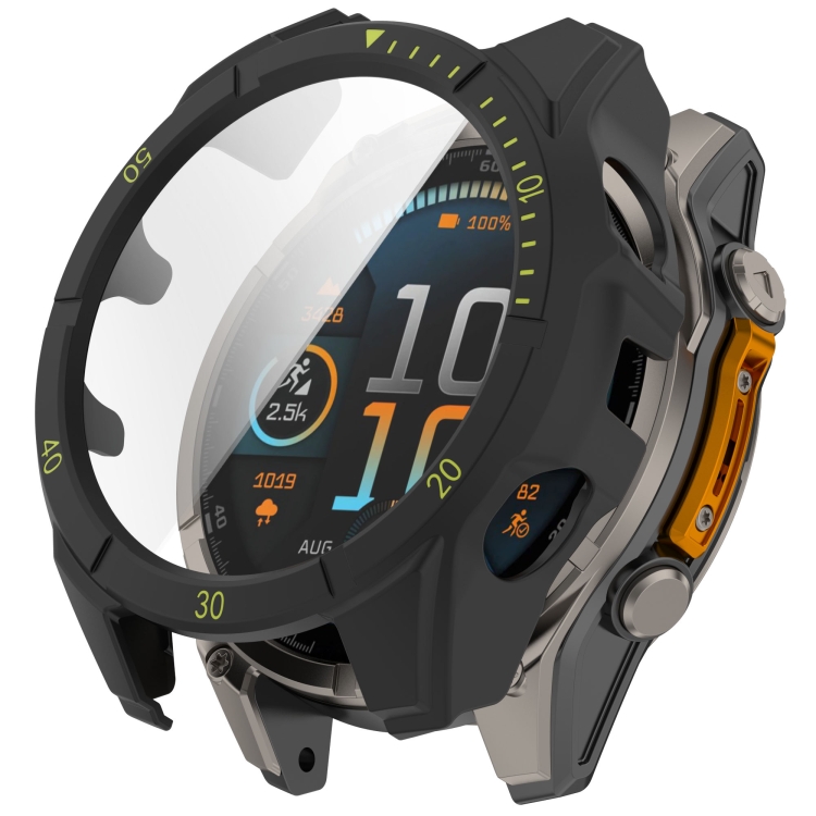 E-shop LUNET FULL COVER Plastový kryt so sklom pre Garmin Fenix 8 AMOLED 47mm BLACK GREEN
