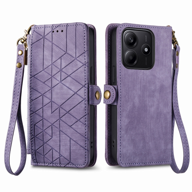 E-shop GEOM Peňaženkové puzdro pre Xiaomi Redmi Note 14 5G fialové
