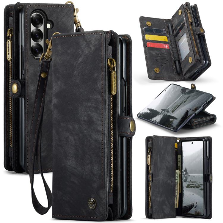 E-shop WALLET Ochranný kryt s peňaženkou 2v1 pre Samsung Galaxy Z Fold7 5G čierny