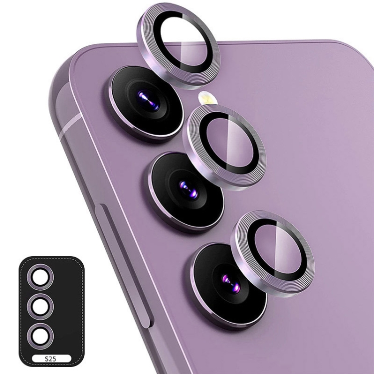 E-shop ENKAY ALU Sklo pre fotoaparát Samsung Galaxy S25 5G PURPLE