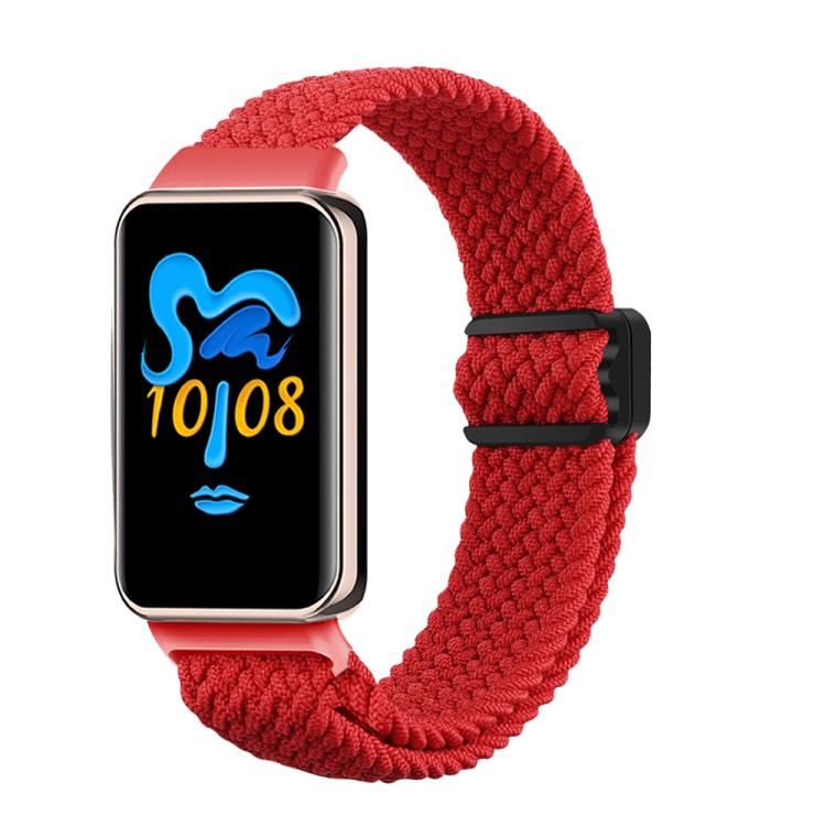 E-shop BRAIDED Nylonový remienok pre Honor Band 10 / Honor Band 9 červený