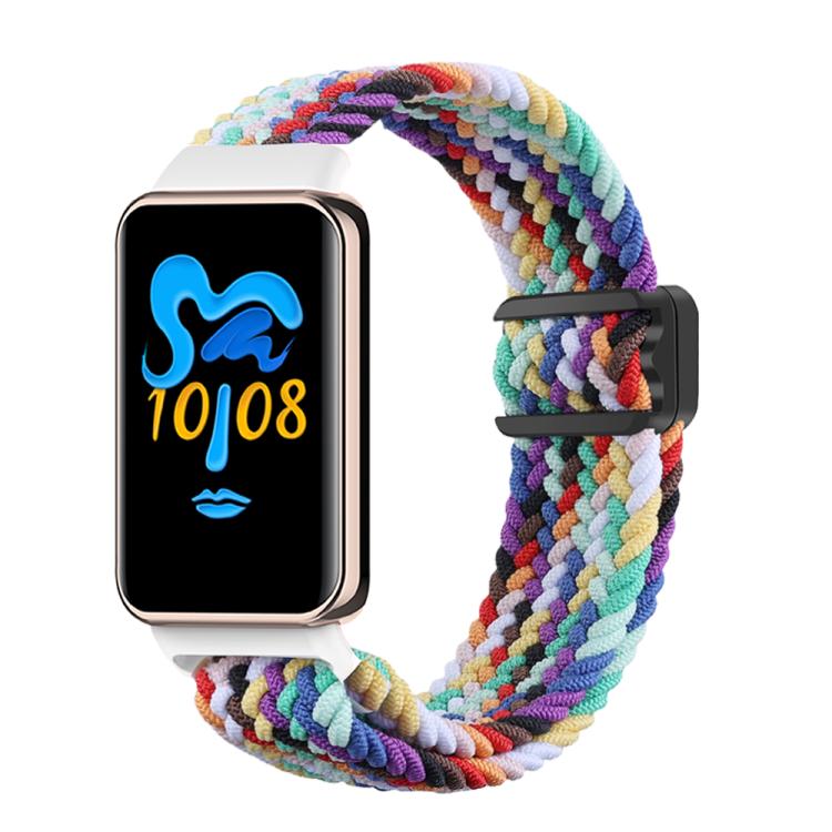 E-shop BRAIDED Nylonový remienok pre Honor Band 10 / Honor Band 9 RAINBOW
