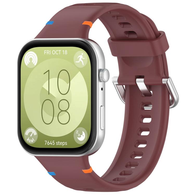E-shop WAVY Silikónový remienok pre Huawei Watch Fit 4 / Fit 4 Pro bordový