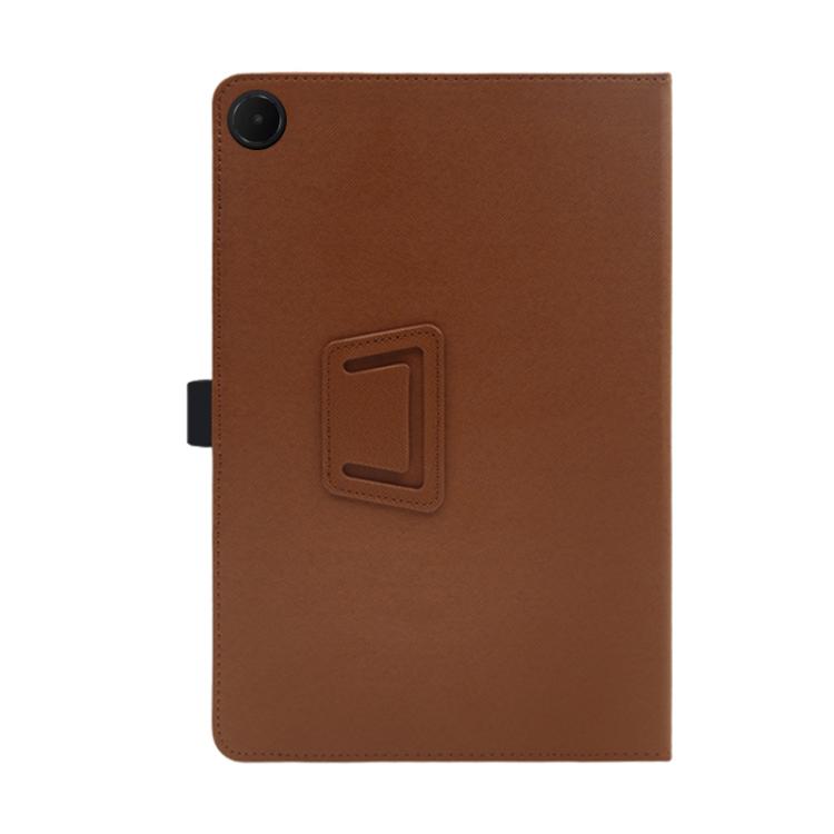 E-shop LEATHER Zaklápacie puzdro pre TCL Tab 10L Gen 2 hnedé