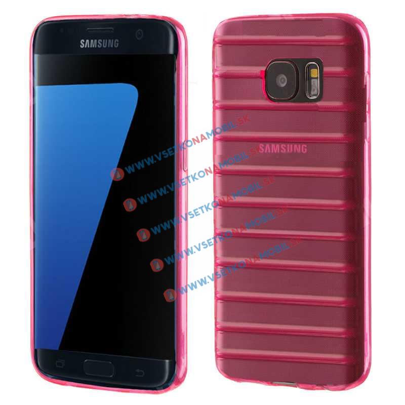 FORCELL STRIPES Silikónový obal Samsung Galaxy S7 ružový
