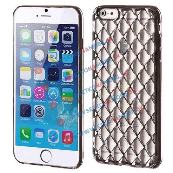 E-shop Silikónový obal iPhone 6 / 6S čierny LUXURY