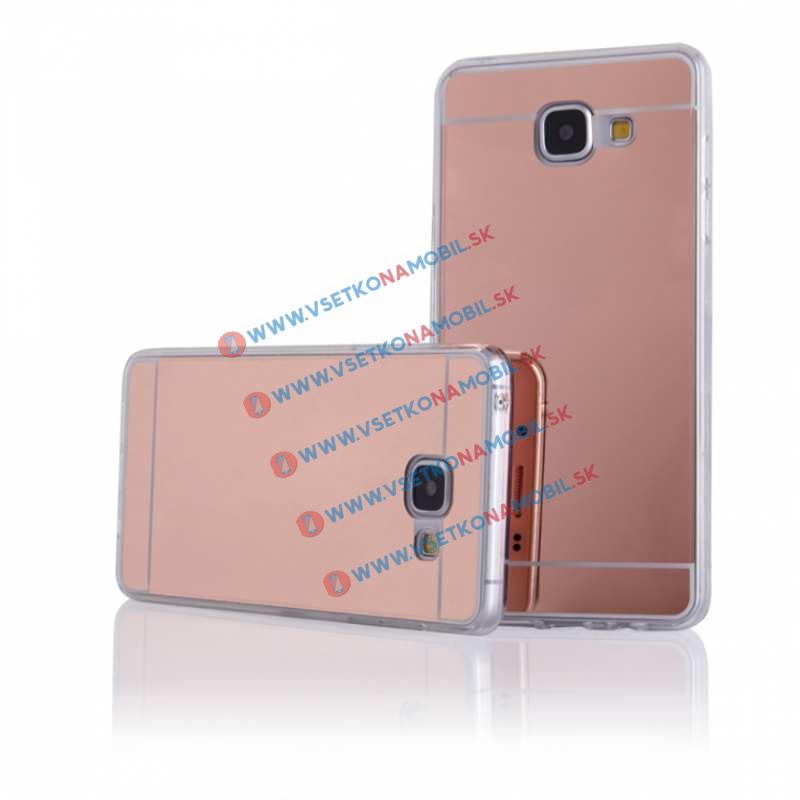 FORCELL Zrkadlový silikónový obal Samsung Galaxy A3 2016 ružový