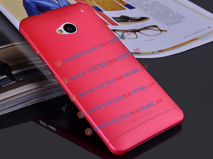 E-shop Ultratenký plastový kryt HTC One M7 červený